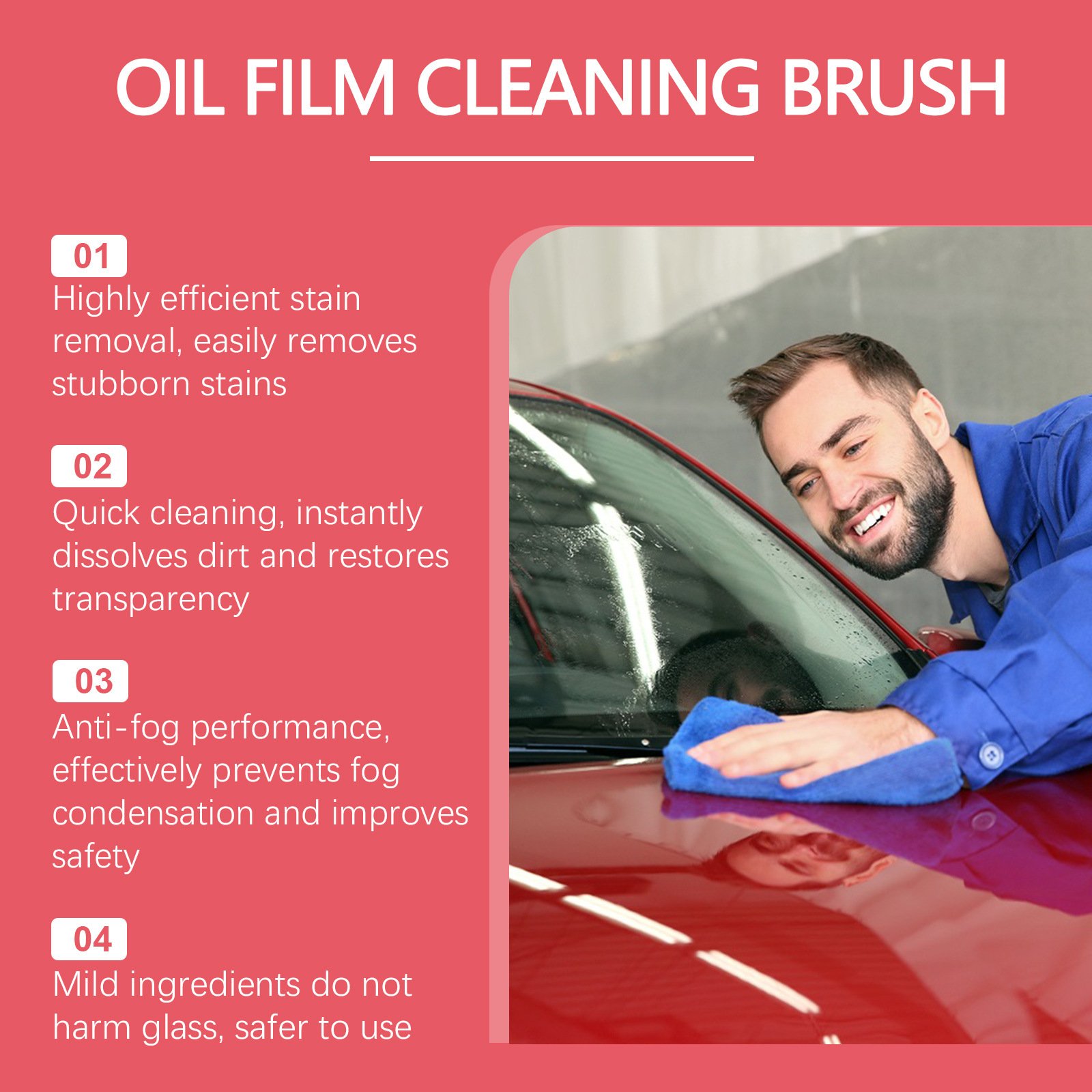 Automotive Oil Film Cleaning Brush