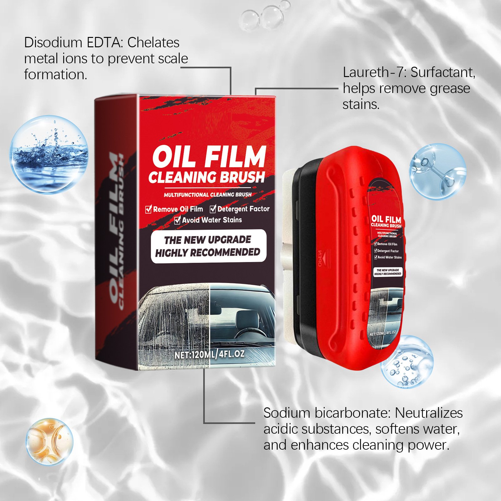 Automotive Oil Film Cleaning Brush